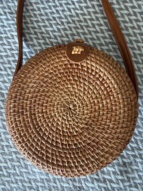 Summer & Rose wicker woven purse